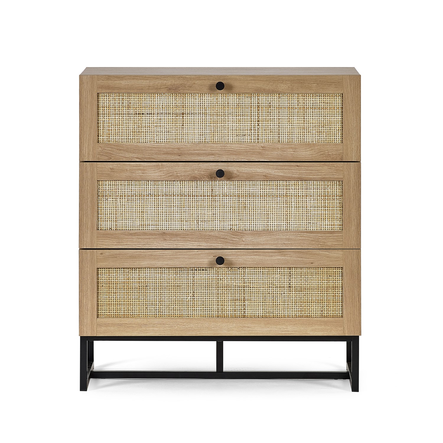 Read more about Rattan chest of 3 drawers in oak padstow julian bowen